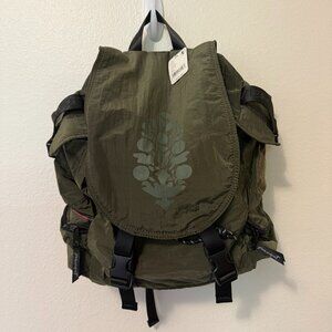 Free People FP Movement Cool & Cozy Backpack Olive Green NWT